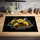 onlywow Herdabdeckplatte 85 x 52 cm Gelb/Schwarz