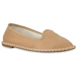 Damen Slip Ons in Hellbraun