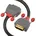 DVI-D Dual Link Kabel 5 m Grau