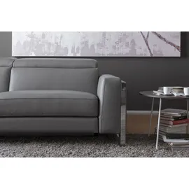 Calia Italia Ecksofa CALIA ITALIA "Pier, Design und erstklassiger Sitzkomfort im Einklang, L-Form", grau (grigio), B:290cm H:78cm T:227cm, Sofas, Ecksofa, mit elektrischer Relaxfunktion, in hochwertigem Lederbezug