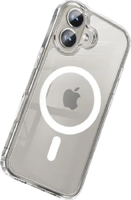 ochama x J.ZAO iPhone 16 Plus Magnetisch - Adsorptions-Schutzkasten mit MagSafe, Vollbild- und iPhone 16 Plus Kamera-Schutz, ultra-dünn, vergilbungsbeständig, durchsichtig