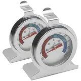 Kühlschrankthermometer Aus Edelstahl – 2er-pack – Mechanisches Thermometer Für Kühlschrank Und Gefrierschrank