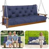 GPCHZM Hollywoodschaukel Auflage 150cm Wasserdicht Gartenbank Auflage Verdickt(12.5cm) Mit Rückenlehne Schaukelbank Auflage für Hollywoodschaukel Sitzbank Gartenbank Terrasse Hinterhof Rasen Veranda