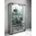 VCM Standvitrine Lumo Mini 59 x 18 x 90 cm Silber