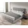 DeLife Boxspringbett Dream-Great Mikrofaser Grau 200x200 cm Bonell-Matratze PolyurethanTopper - Grau