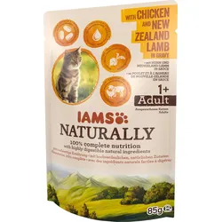 IAMS Naturally mit Huhn und Neuseeland-Lamm in Sauce 85 g