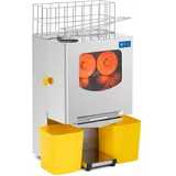 Royal Catering Orangenpresse halb automatisch 120 W 20 Orangen/min Zitruspresse Entsafter, Orange