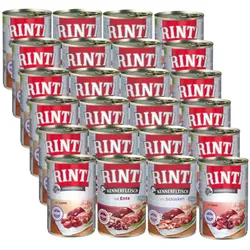 Rinti Kennerfleisch Nassfutter für Hunde - MIX 24x400g