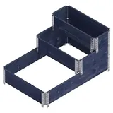 upyard Hochbeet 3 Ebenen 120x80x58,5cm Holz B/L: ca. cm, - schwarz