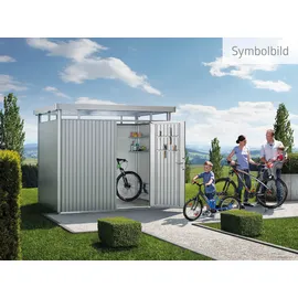 Biohort HighLine H3 2,57 x 2,17 m silber-metallic Einzeltür