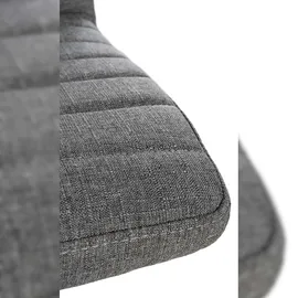 CLP 2er Set Esszimmerstuhl Elvas Stoff I Höhenverstellbar Und 360 Grad Drehbar, Mit Bodenschonern I Wohnzimmerstuhl Mit Gestell In Chromoptik