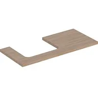 GEBERIT One Waschtisch-Platte 505304005 105 x 3 x 47 cm, Eiche/Melamin Holzstruktur, Ausschnitt links