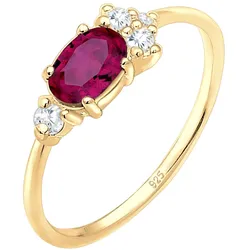 Elli PREMIUM Vintage Zirkonia Synthetischer Edelstein 925 Silber Ringe   Damen 