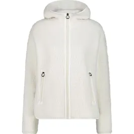 CMP Kapuzenplüschjacke Damen Weiß 42