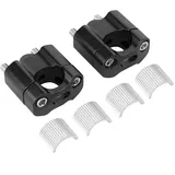Qiilu Lenkerklemmen-Adapter für Off-Road-Motorräder 22 mm/28 mm Aluminiumlegierung Rot