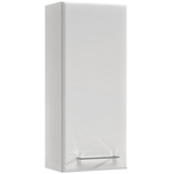 Pelipal Hängeschrank Quickset 376 in Weiß Hochglanz, 30 cm breit | Bad Wandschrank mit 1 Tür und 2 Glas-Einlegeböden