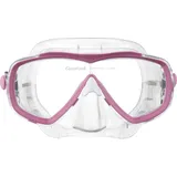 Cressi Estrella Mask Clear/Rosa - Schnorchelmaske für Erwachsene Estrella,Transparent/Rosa, Einheitsgröße, Einheitsgröße