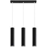 Sollux Lighting Hängeleuchte LAGOS 3 schwarz