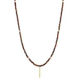 KUZZOI Tigerauge Barren Bead 925 Silber goldfarben Herren 