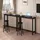 Woltu Bartisch 120 x 40 x 100 cm Schwarz