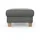 Home Affaire Polsterhocker Summer Cord 77 x 48 x 67 cm Silber