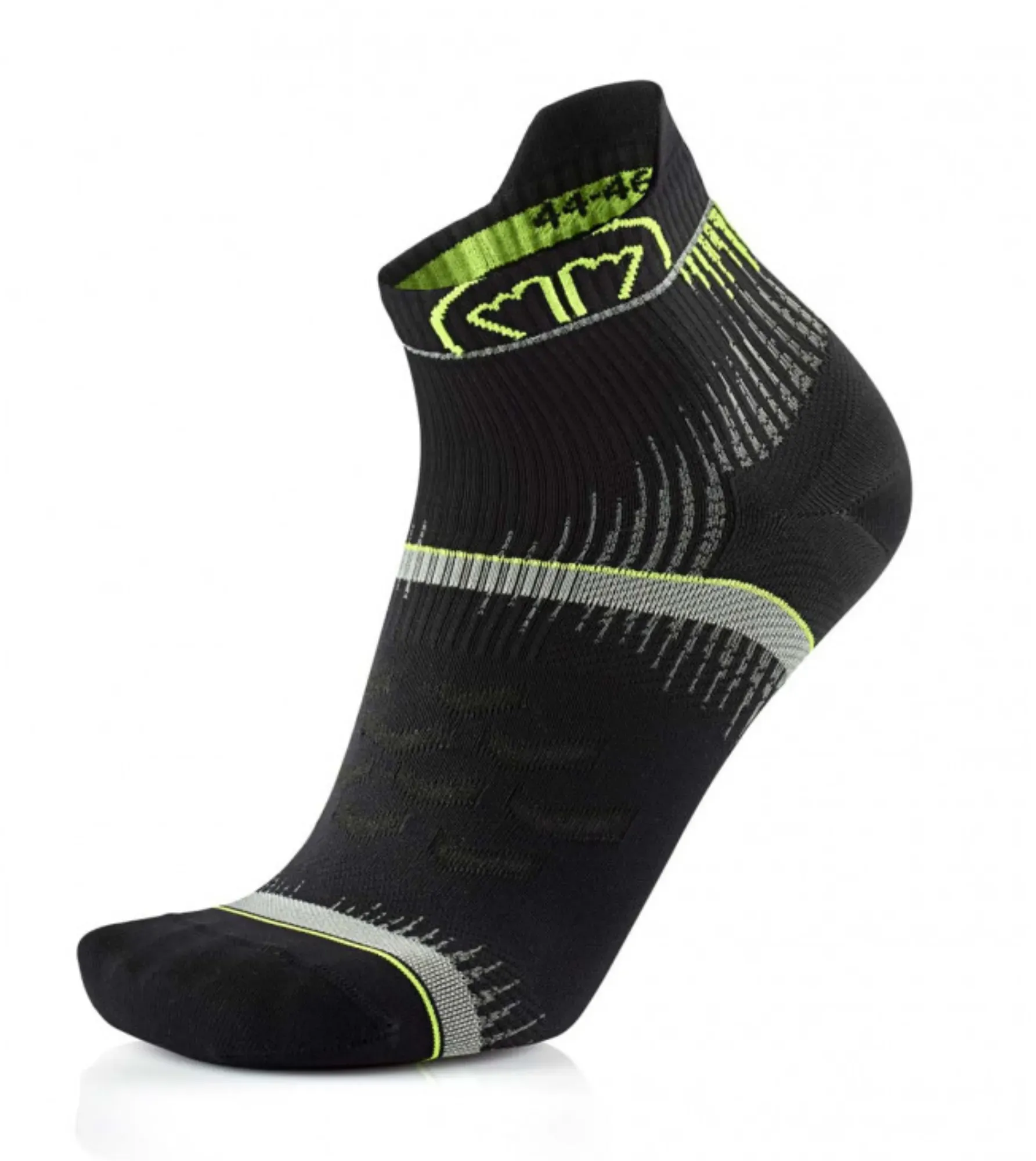 SIDAS Run Ultra - Langstreckenlaufsocken - Black/Yellow - 44