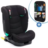 fillikid Kindersitz Elli Pro i-Size ab 3 Jahre - 12 Jahre (100 cm - 150 cm) mit Isofix & Getränkehalter inkl. Auto-Sitztasche - Schwarz