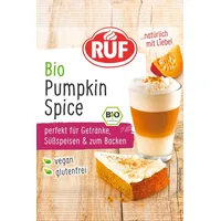 RUF Bio Pumpkin Spice Latte Würzmischung, Kürbispulver Gewürzmischung zum Verfeinern von Milch-Kaffee, Pumpkin Pie, Plätzchen, Porridge und Pancakes, vegan und glutenfrei, 1x10g