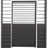 MIRADOR Lamellenwand Mirador 123 cm 1 x 2,40 x 0,10 m Anthrazit