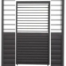 MIRADOR Lamellenwand Mirador 123 cm 1 x 2,40 x 0,10 m Anthrazit