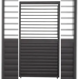 MIRADOR Lamellenwand Mirador 123 cm 1 x 2,40 x 0,10 m Anthrazit