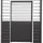 MIRADOR Lamellenwand Mirador 123 cm 1 x 2,40 x 0,10 m Anthrazit