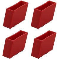 Jumbo Trittleiter Kunststofffuss für Holzleiter 4 Stück 48AWFODL (4er-Set) rot