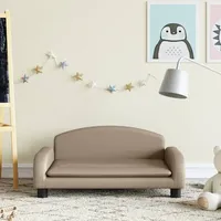 VidaXL Kindersofa Cappuccino 70x45x30 cm Kunstleder