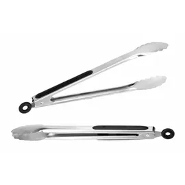 Böttcher-AG Grillzange 34 cm Edelstahl schwarz/silber