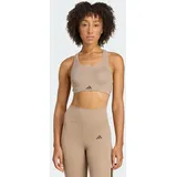 adidas TLRD Impact Training High Support BH Chalky Brown - L (A-B)
