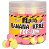 Dynamite Baits POPS-UP Fluro Zweifarbiger Bananenkrill 15mm bunt 15 MM