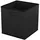 Intirilife Faltbare Aufbewahrungs-Stoffbox 26,7 x 26,7 x 28 cm 6-tlg. Schwarz