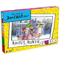 Winning Moves The World of David Walliams Awful Auntie Edition Cluedo Mystery Board Game, Play with Stella, Gibbon, and The Ghosts of Lord and Lady Saxby, Makes a Great Gift for Ages 8 Plus