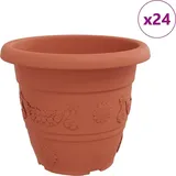 vidaXL Runder Blumentopf 24 pcs Ø 39 x 32 cm Rot