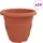vidaXL Runder Blumentopf 24 pcs Ø 39 x 32 cm Rot