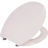 CORNAT WC-Sitz Cetina - Schlichter Look in beige - Pflegeleichter Duroplast - Unifarbenes Design passt in jedes Badezimmer / Toilettensitz / Klodeckel / KSCET17
