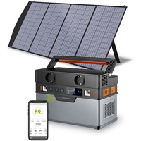 ALLPOWERS Tragbare Powerstation 700W/1500W Notstromaggregat Mit 200W Solarpanel