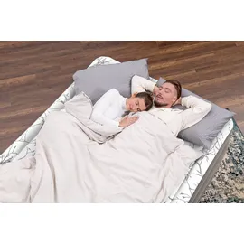 BESTWAY TriTech® Doppelluftbett Fashion FlockTM mit integrierter Elektropumpe 203 x 152 x 56 cm