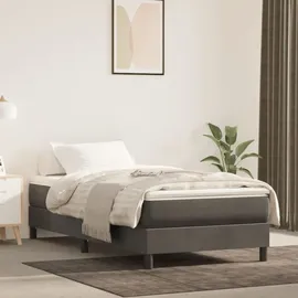 vidaXL Taschenfederkernmatratze Dunkelgrau 90 x 200 cm H3