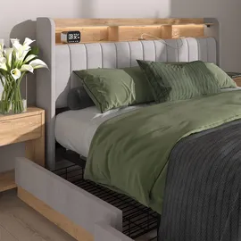 VitaliSpa Nura 180 x 200 cm Grau