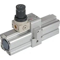 Riegler Luft-Luft-Druckverstärker (Booster) m. Regler, G 3/8, Kolben- Ø63