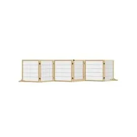 PawHut Hundegitter klappbar 1 Stück Naturholz Beige 70 cm