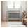 vidaXL Heizkörperabdeckung Beton Grau 112 x 19 x 81,5 cm Holzwerkstoff