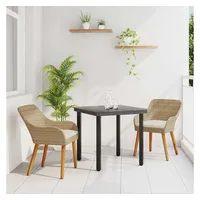 vidaXL Garten Essgruppe 3-tlg. Beige